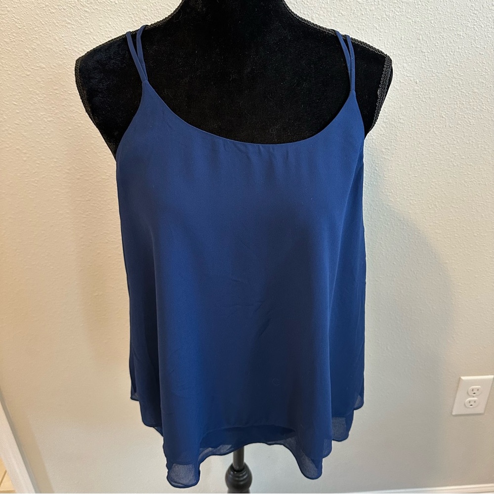 NEW Naked Zebra Blue Camisole Top